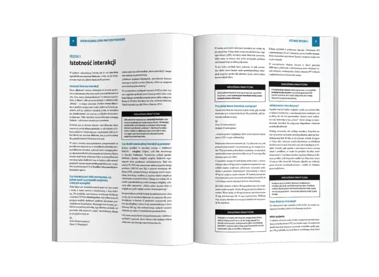 Istotne interakcje leków, interakcje leków, interakcje lekowe, interakcje podręcznik